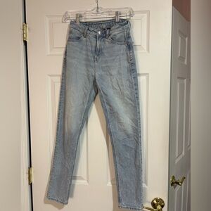 American Eagle Outfitters Women's High Rise Light Blue Jeans
